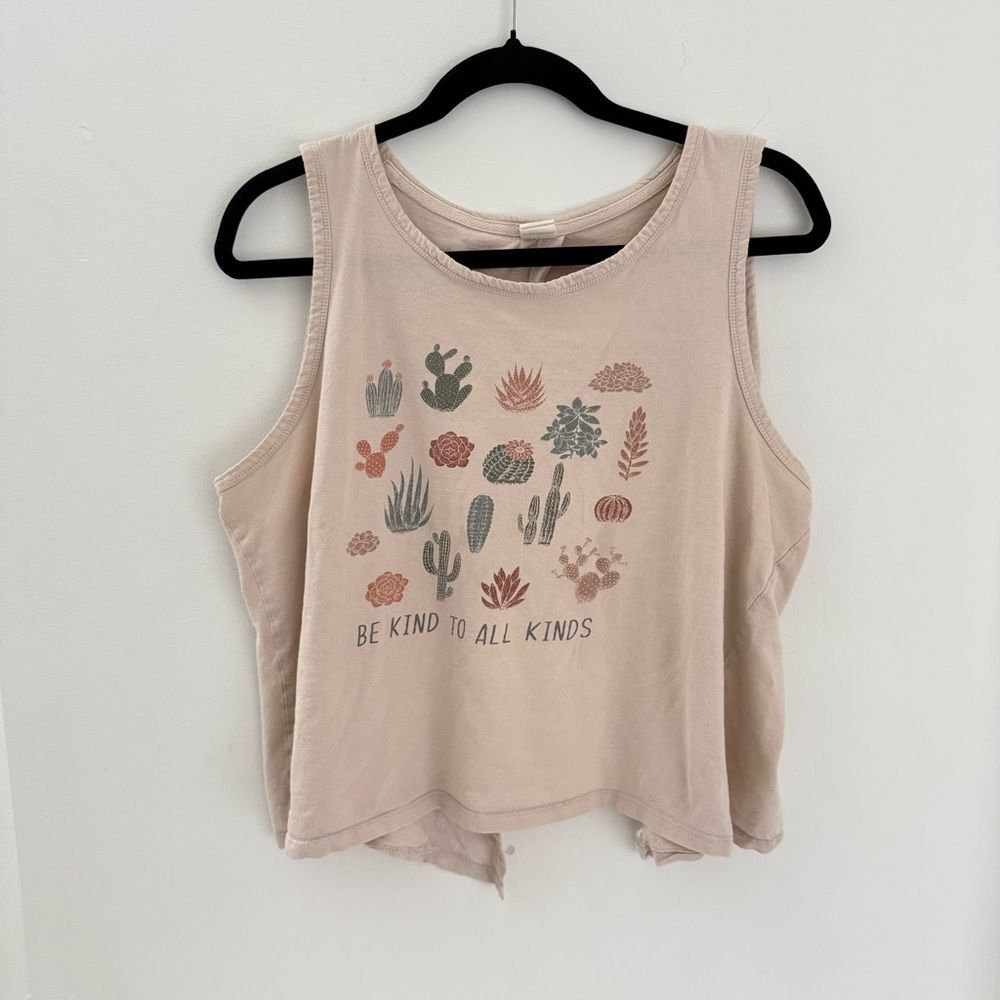Vibe N’ Sleeveless Tank Top Open Back XL Made with Love in India